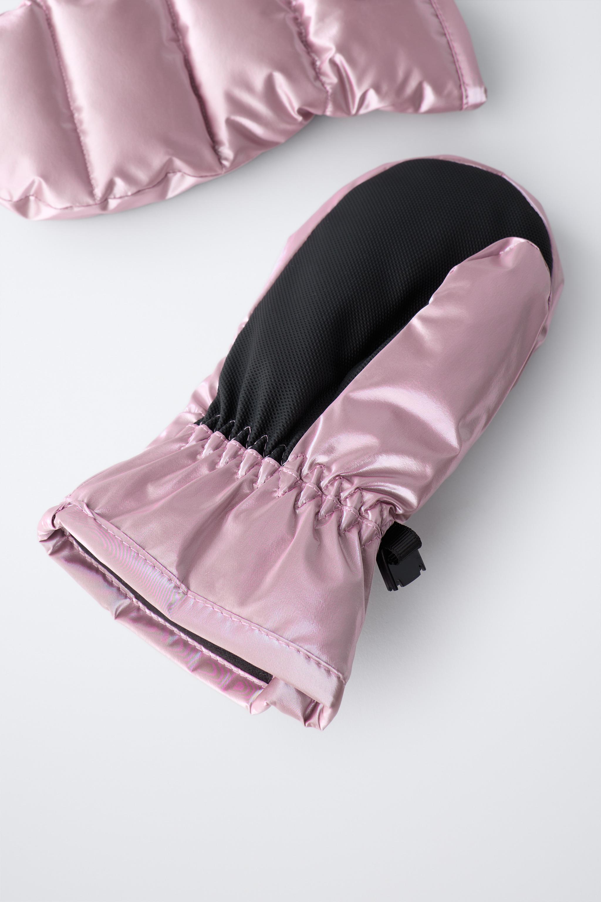 METALLIC WINDPROOF SKI COLLECTION MITTENS